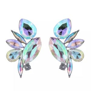 Clear TearDrop Bohemian Sexy Statement Earrings